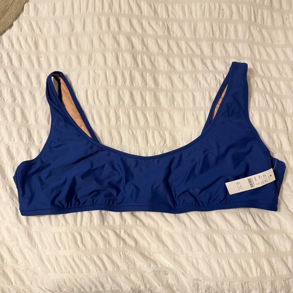 NEW - J.Crew Heritage Scoop Bikini Top Small - Picture 1 of 8